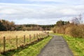 Footpath by Loch Leven in Perth and Kinross, Scotland Royalty Free Stock Photo