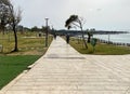 Footpath in The Lower Duden Public Park, Antalya, Turklye Royalty Free Stock Photo
