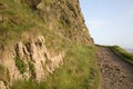 Footpath on Salisbury Crags, Holyrood Park, Edinburgh Royalty Free Stock Photo