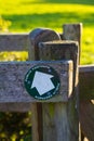 Footpath sign Royalty Free Stock Photo