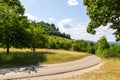 Footpath to hill Walberla in Franconian Switzerland, Germany Royalty Free Stock Photo