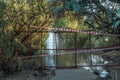 Closed footpath to main viewpoint at Augrabies Falls