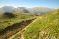 Footpath to the summit Royalty Free Stock Photo