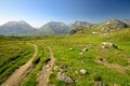 Footpath to the summit Royalty Free Stock Photo