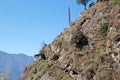 The footpath to the Tiger's Nest, Paro, Bhutan Royalty Free Stock Photo