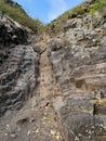 Footpath up Le Morne Brabant Mountain, UNESCO World Heritage Site basaltic mountain with a summit of 556 metres, Mauritius