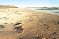Footprint on the beachsand Royalty Free Stock Photo