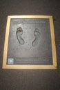 Germany, the Berlin Olympic Stadium Walk of Fame, Footprint of football player Kurt Sommerlatt