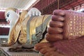 Footprint of giant reclining Buddha