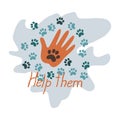 Help for homeless animals. animal problems