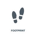 Footprint icon. Flat sign element from law collection. Creative Footprint icon for web design, templates, infographics
