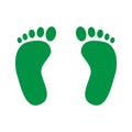 Footprint icon. human foot prints. Vector illustration Royalty Free Stock Photo