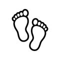 Footprint outline icon