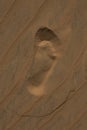 footprint sand Royalty Free Stock Photo