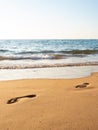 Footprint in the sand