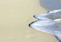 Footprint in the sand Royalty Free Stock Photo