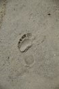 FOOTPRINT in the sand, OUter banks