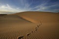 Stopy na púšť piesok duna 