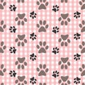 FOOTPRINTS DOG ANIMAL ILLUSTRATION BACKGROUND