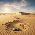 Footprints of a Drifter Royalty Free Stock Photo