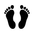 Footprints icon sign - vector