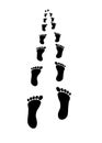 Footprints illustration design Royalty Free Stock Photo