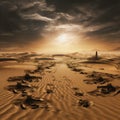 Footprints of Infinite Journey Royalty Free Stock Photo