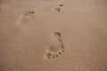 Footprints in the sand