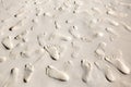 Footprints. Royalty Free Stock Photo