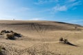 Footprints in the sand of the dunes on John Dellenback trail near Lakeside, Oregon, USA Royalty Free Stock Photo