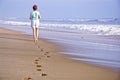 Footprints in the Sand by Solitary Walker