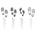 Footprints set