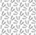 Footprints of shoes seamless pattern. Traces of footwear endless background. Shoes repetitive texture. Vector Royalty Free Stock Photo