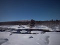 Footprints in Snow in Finland