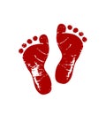 Footprints. Royalty Free Stock Photo