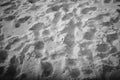 Footprints on a white sand beach Royalty Free Stock Photo