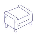 Footrest furniture comfort isolated icon design