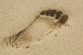 Footstep Royalty Free Stock Photo
