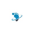 Footsteps logo icon design template