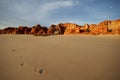 Footsteps in the sand