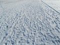 Footsteps on Snow Royalty Free Stock Photo