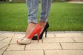 Footwear fashion, style Royalty Free Stock Photo