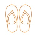 Footwear icon, fashion, slipper sandal icon