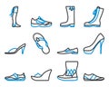 Footwear Icon Set