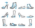 Footwear Icon Set