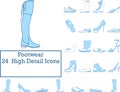 Footwear Icon Set