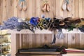 Footwear Materials In Shelves At Shoemaker Workshop