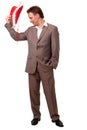 Fop with red hat Royalty Free Stock Photo