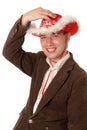 Fop with red hat Royalty Free Stock Photo