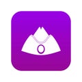 Forage cap icon digital purple